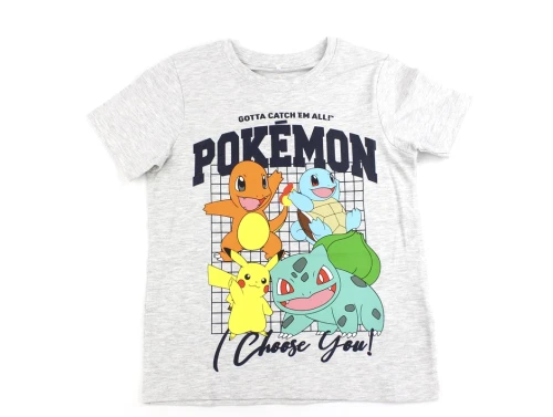 Name It light grey melange Pokemon t-shirt